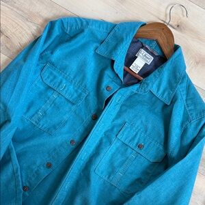 L.L. Bean Men's Teal Shirt Jacket